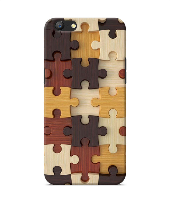 Wooden Puzzle Oppo A57 Back Cover