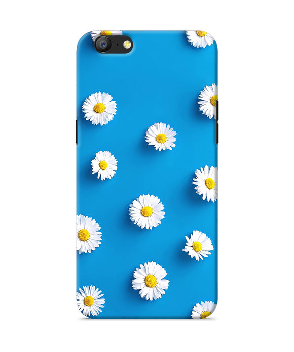 White Flowers Oppo A57 Back Cover