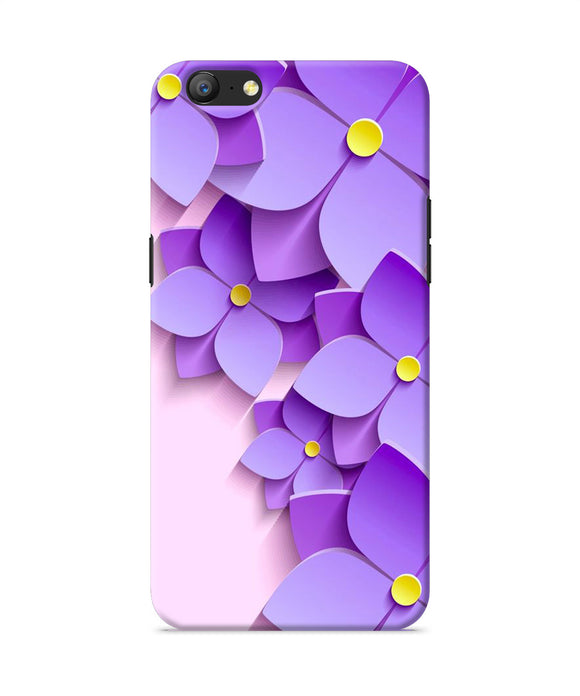 Violet Flower Craft Oppo A57 Back Cover