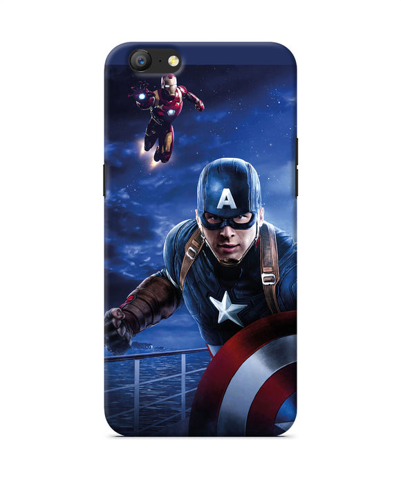 Captain With Ironman Oppo A57 Back Cover