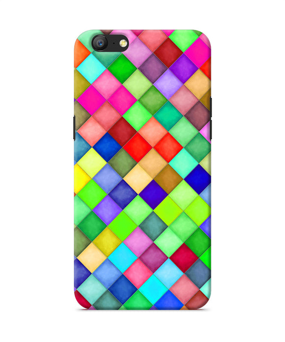 Abstract Colorful Squares Oppo A57 Back Cover