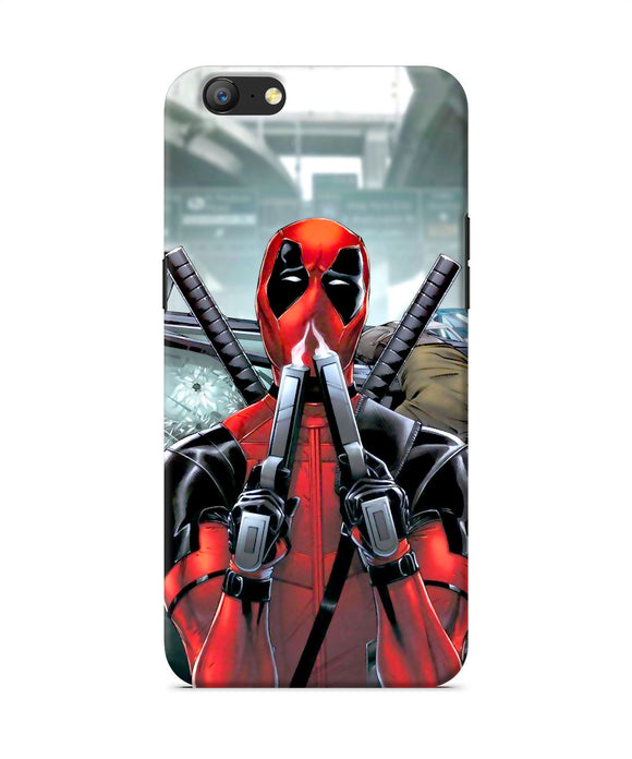 Deadpool With Gun Oppo A57 Back Cover