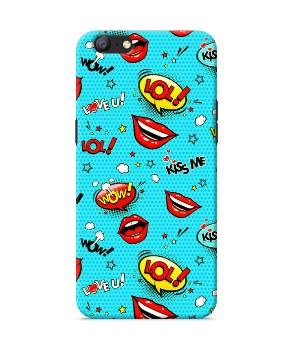 Lol Lips Print Oppo A57 Back Cover