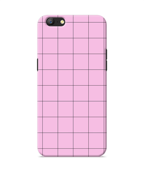 Pink Square Print Oppo A57 Back Cover