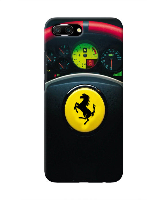 Ferrari Steeriing Wheel Honor 10 Real 4D Back Cover