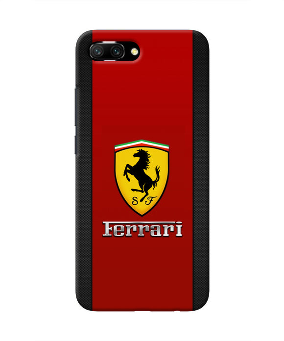 Ferrari Abstract Maroon Honor 10 Real 4D Back Cover