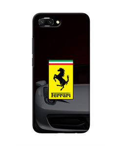 White Ferrari Honor 10 Real 4D Back Cover