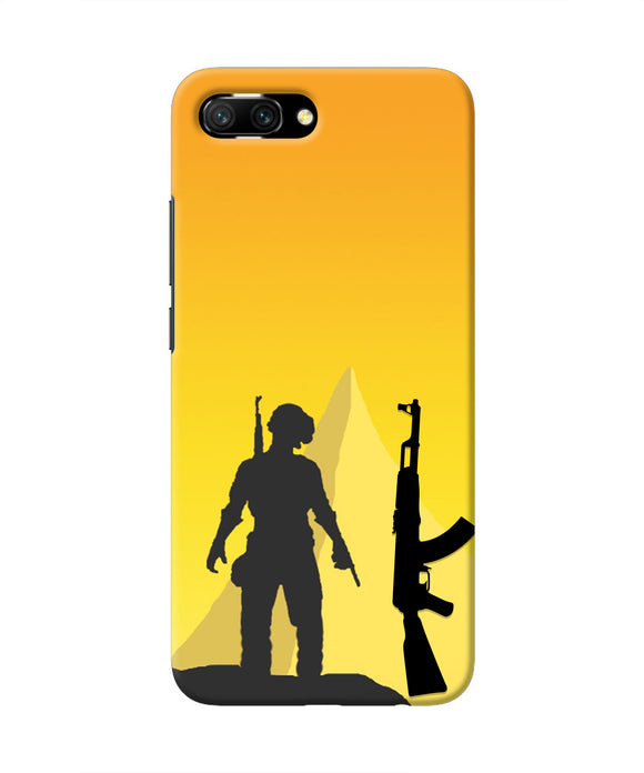 PUBG Silhouette Honor 10 Real 4D Back Cover