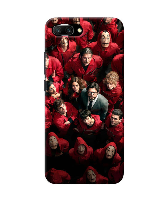 Money Heist Professor with Hostages Honor 10 Back Cover