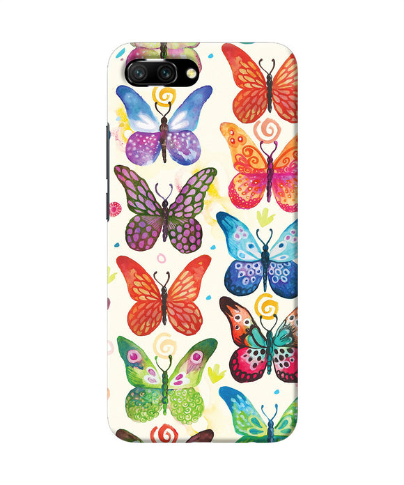 Abstract Butterfly Print Honor 10 Back Cover