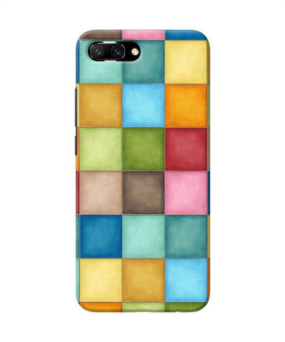 Abstract Colorful Squares Honor 10 Back Cover