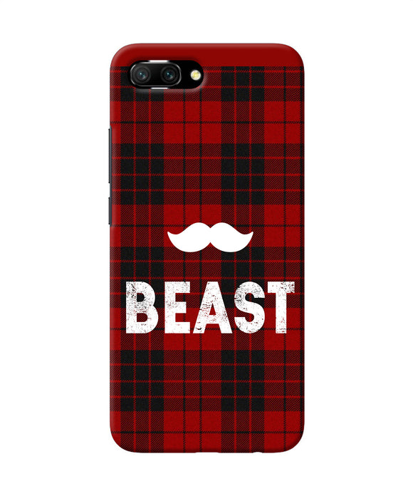 Beast Red Square Honor 10 Back Cover