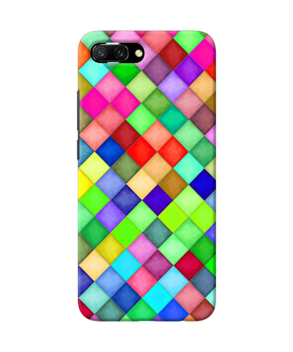 Abstract Colorful Squares Honor 10 Back Cover