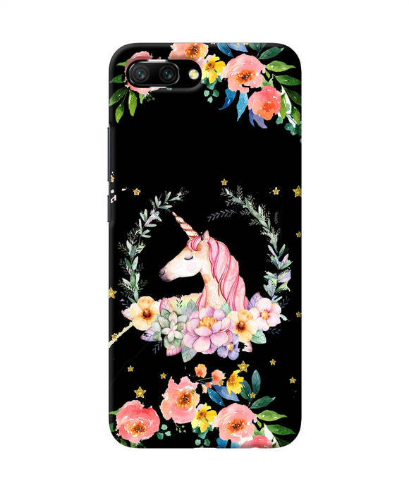 Unicorn Flower Honor 10 Back Cover