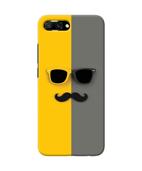 Mustache Glass Honor 10 Back Cover