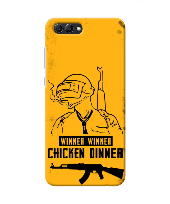 PUBG Chicken Dinner Honor View 10 Real 4D Back Cover
