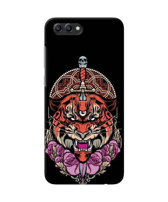 Abstract Tiger Honor View 10 Back Cover