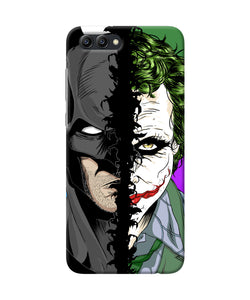 Batman Vs Joker Half Face Honor View 10 Back Cover