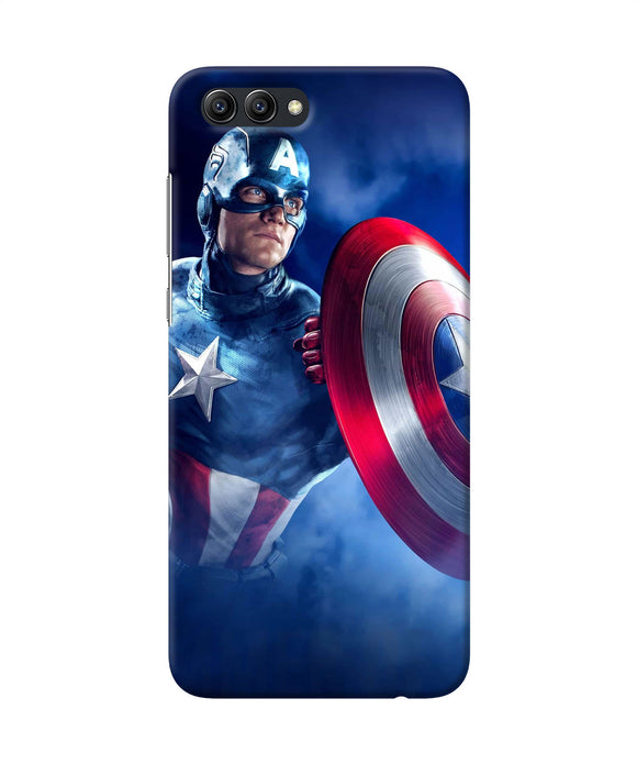 Captain America On Sky Honor View 10 Back Cover