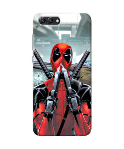 Deadpool With Gun Honor View 10 Back Cover