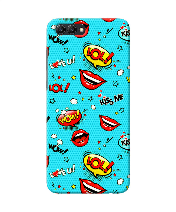 Lol Lips Print Honor View 10 Back Cover