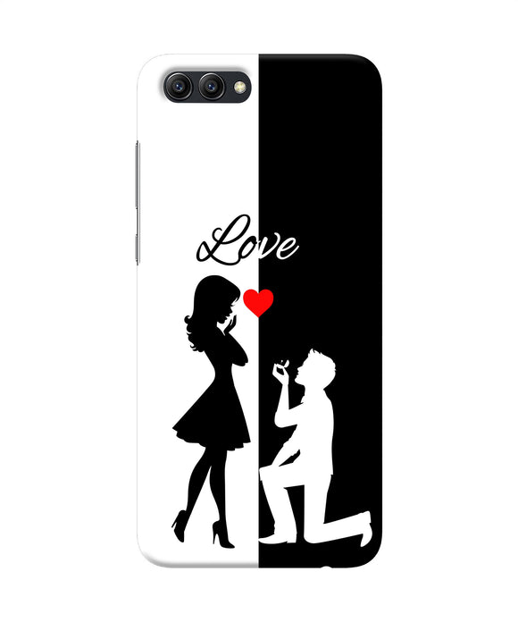 Love Propose Black And White Honor View 10 Back Cover
