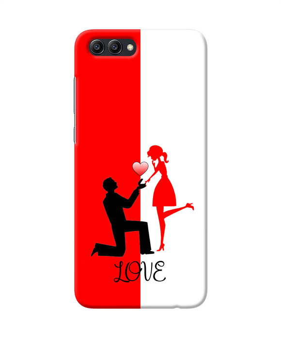 Love Propose Red And White Honor View 10 Back Cover