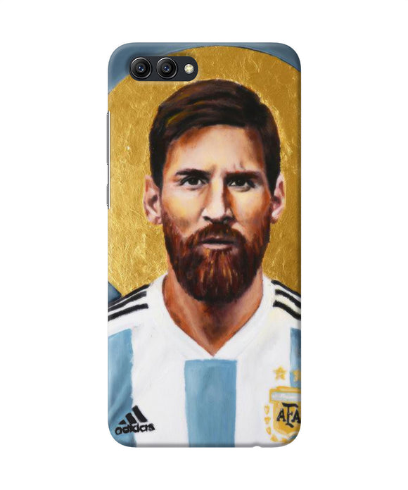 Messi Face Honor View 10 Back Cover