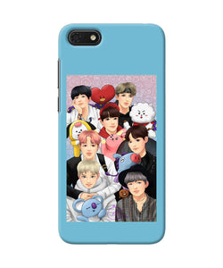 BTS with animals Honor 7S Back Cover