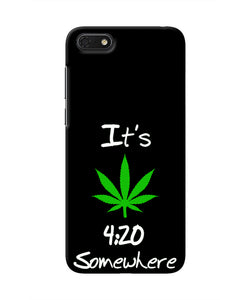 Weed Quote Honor 7S Real 4D Back Cover