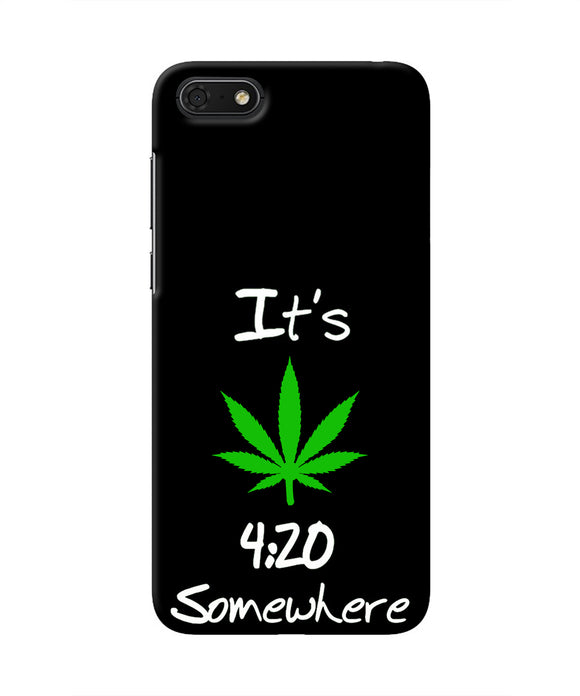 Weed Quote Honor 7S Real 4D Back Cover