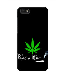 Weed Relax Quote Honor 7S Real 4D Back Cover