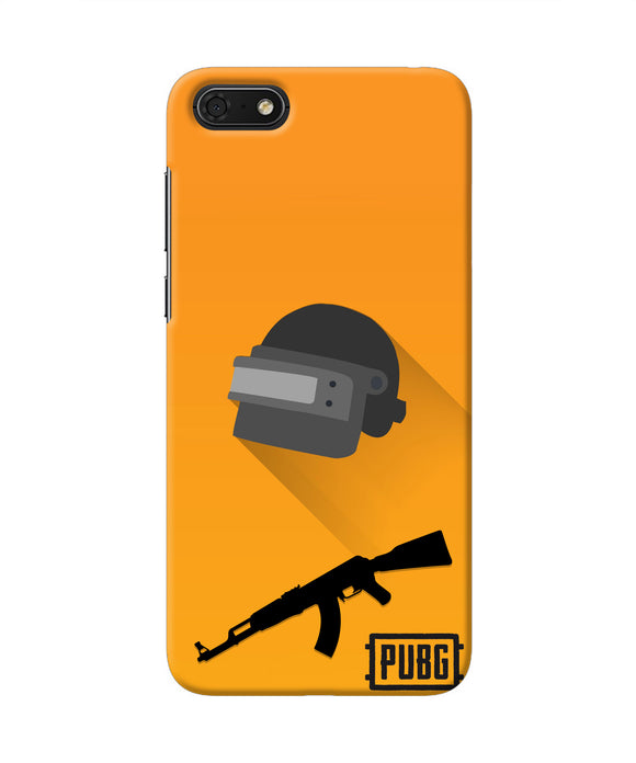 PUBG Helmet and Gun Honor 7S Real 4D Back Cover