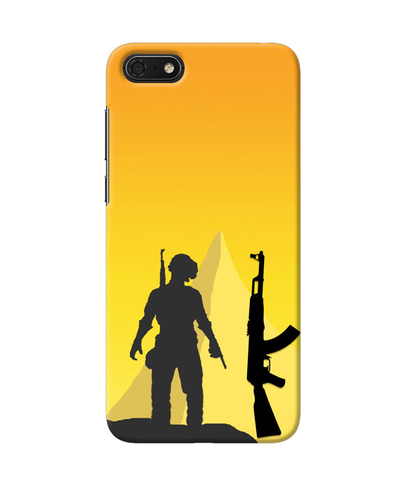 PUBG Silhouette Honor 7S Real 4D Back Cover