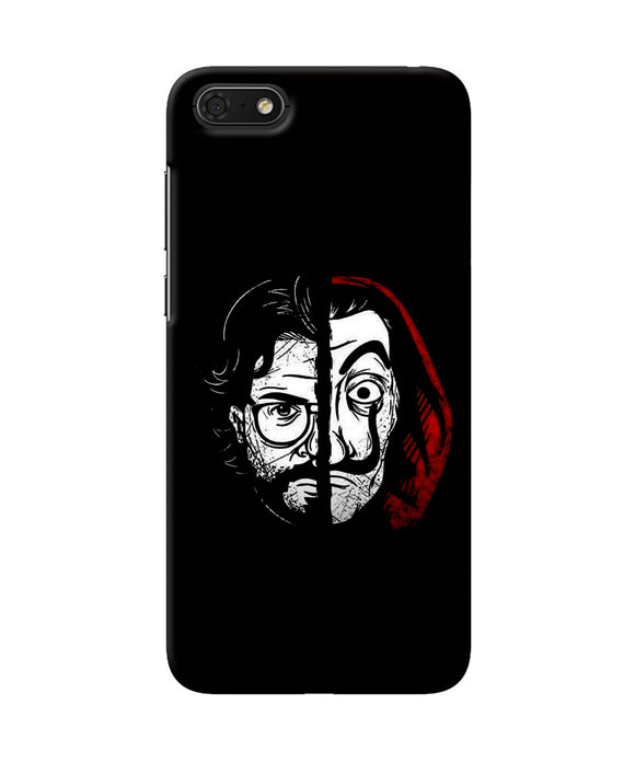 Money Heist Professor Mask Sketch Honor 7S Back Cover