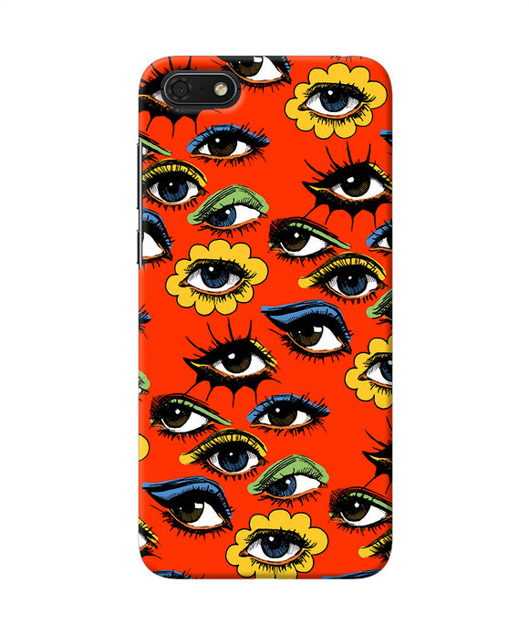 Abstract Eyes Pattern Honor 7s Back Cover