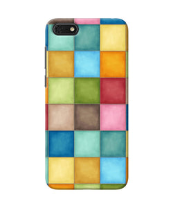 Abstract Colorful Squares Honor 7s Back Cover