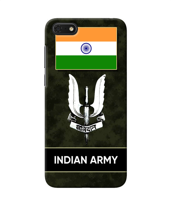 Indian Flag Balidan Logo Honor 7s Back Cover