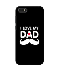 I Love My Dad Mustache Honor 7s Back Cover