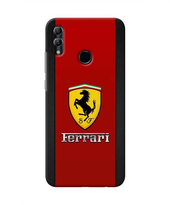 Ferrari Abstract Maroon Honor 10 Lite Real 4D Back Cover