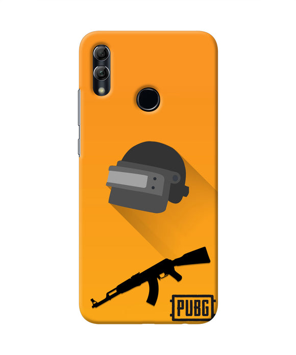 PUBG Helmet and Gun Honor 10 Lite Real 4D Back Cover