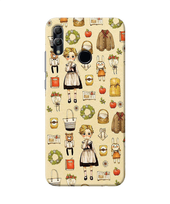 Canvas Girl Print Honor 10 Lite Back Cover