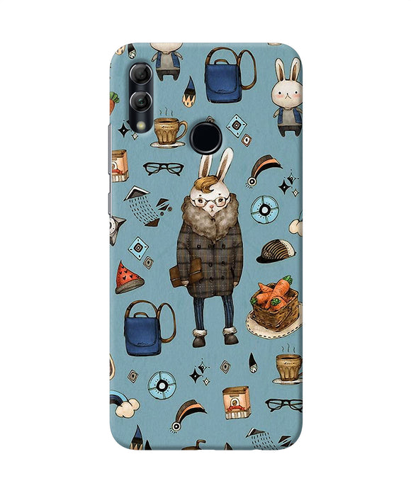 Canvas Rabbit Print Honor 10 Lite Back Cover