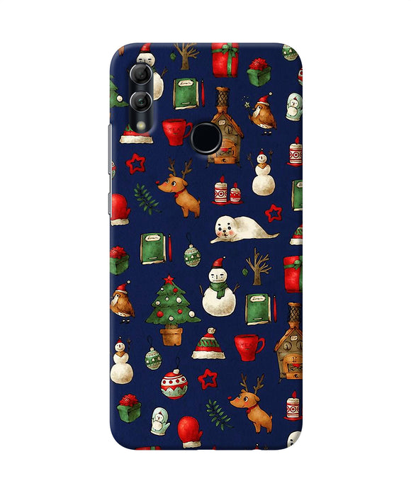 Canvas Christmas Print Honor 10 Lite Back Cover