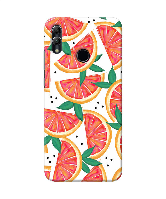 Abstract Orange Print Honor 10 Lite Back Cover