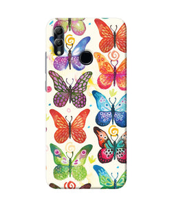 Abstract Butterfly Print Honor 10 Lite Back Cover