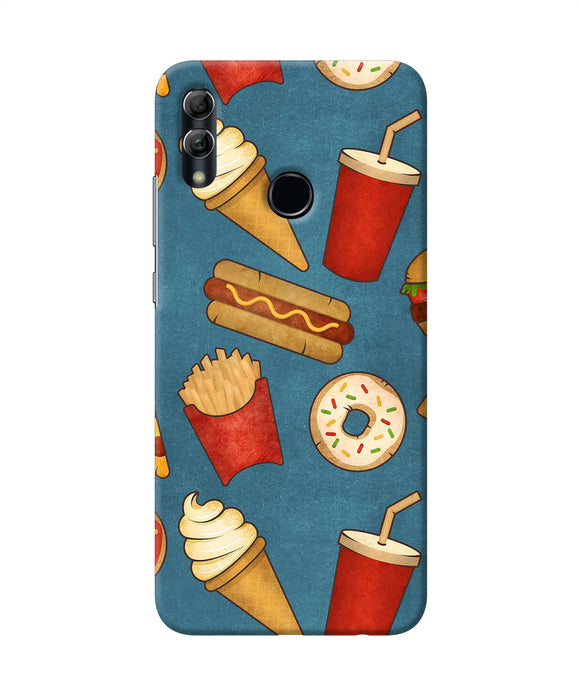 Abstract Food Print Honor 10 Lite Back Cover