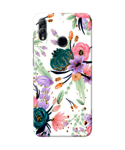 Abstract Flowers Print Honor 10 Lite Back Cover