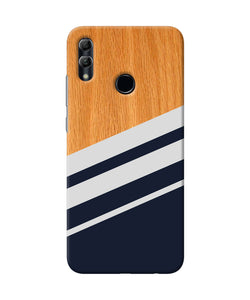 Black And White Wooden Honor 10 Lite Back Cover