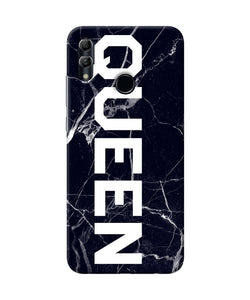 Queen Marble Text Honor 10 Lite Back Cover